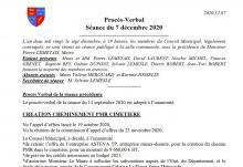PV Conseil Municipal du 07.12.2020